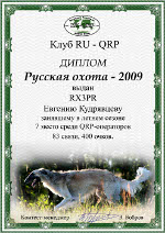 QRP соревнования «Русская охота»