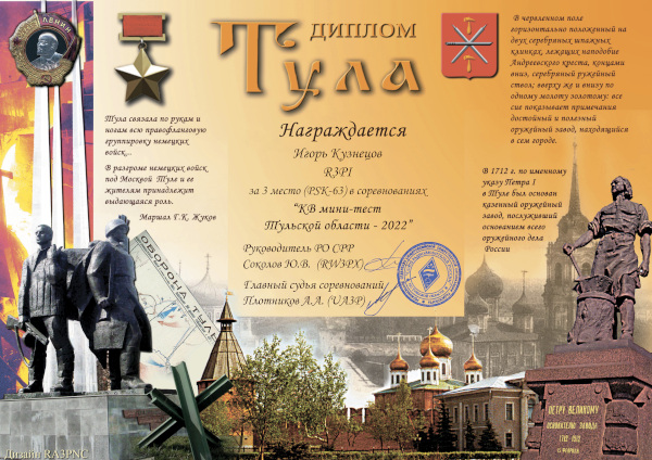 Диплом за участие Диплом за участие